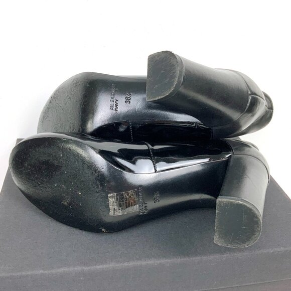 Jil Sander Navy Line Black Mix Leather Ankle Slip-OnBoots Sz 8 - Picture 12 of 16